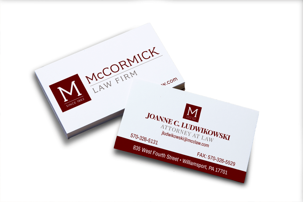 McCormick Law Firm Business Cards