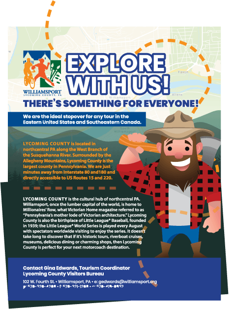 Lyco The Lumberjack Explore With Us Leave Behind Marketing Piece