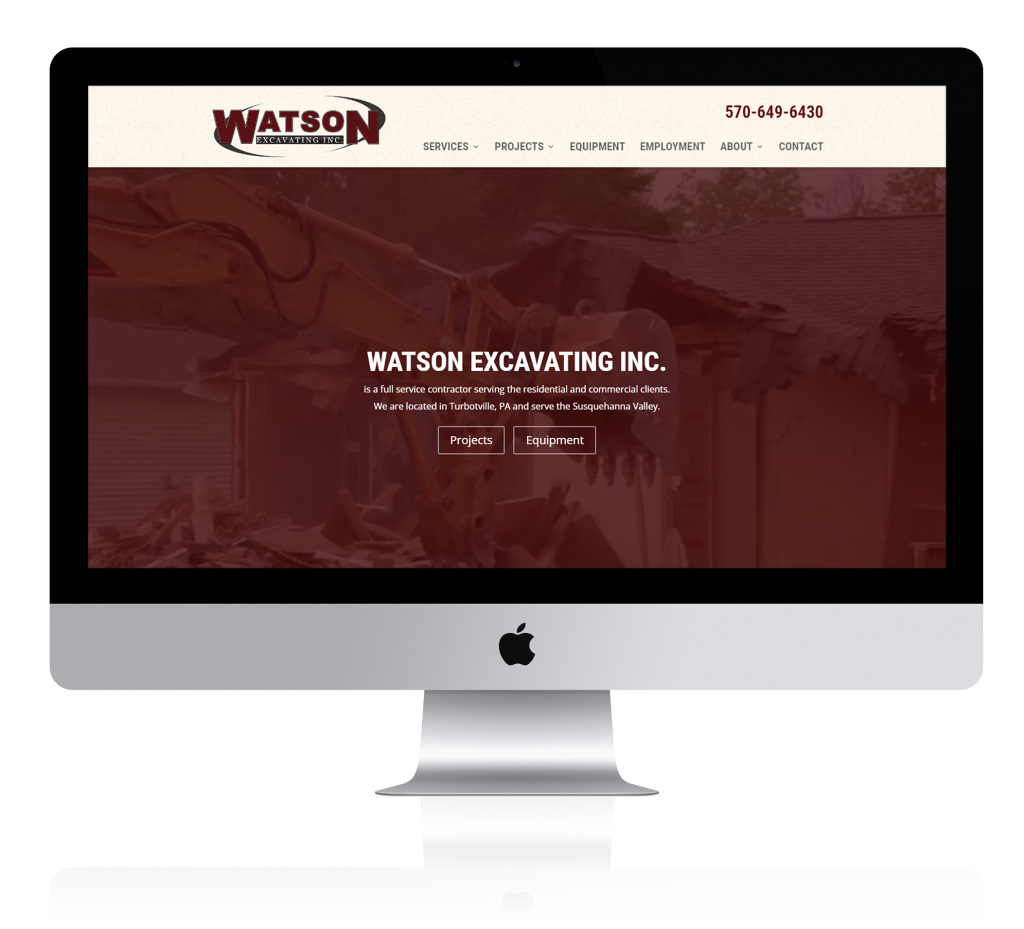Watson Excavating Inc. Website