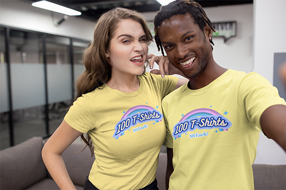 selfie-of-interracial-friends-having-fun-at-the-office-wearing-t-shirts-mockup-a20532 copy
